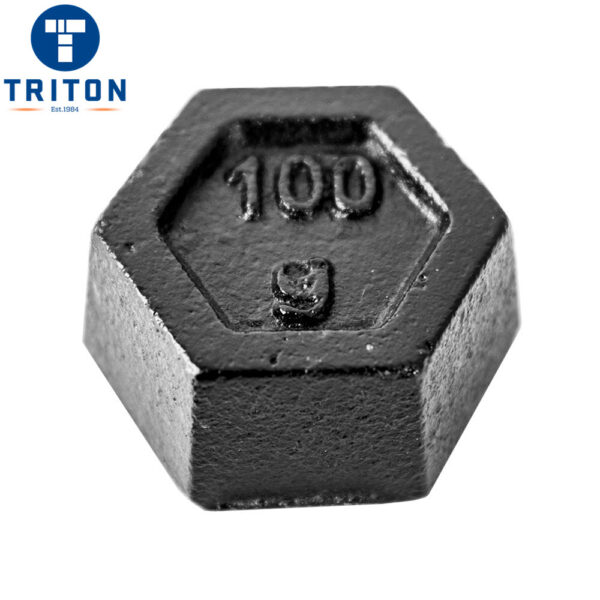 100g Cast Iron Hexagon Test Mass – Class 3