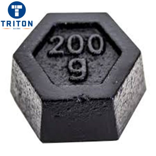 200g Cast Iron Hexagon Test Mass – Class 3
