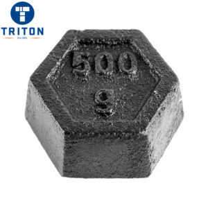 500g Cast Iron Hexagon Test Mass – Class 3