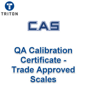 CAS QA Calibration additional to Trade Approved Scale Certificate