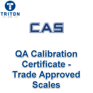 CAS QA Calibration additional to Trade Approved Scale Certificate