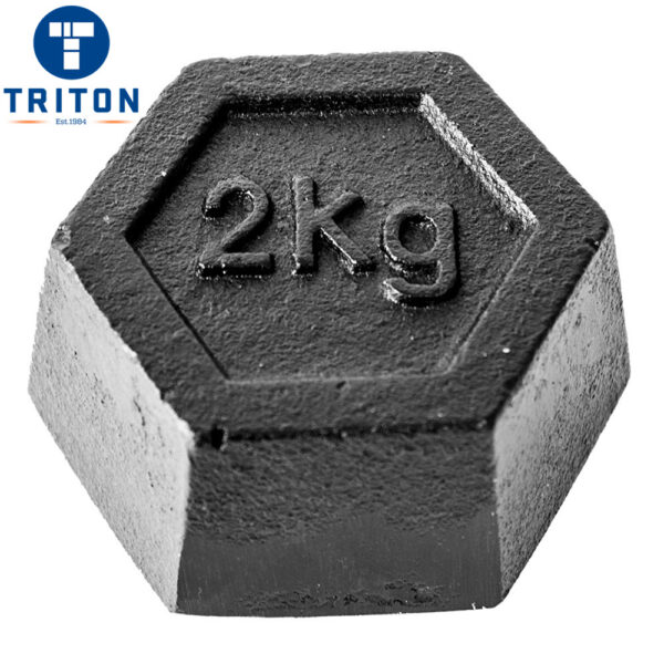 2kg Cast Iron Hexagon Test Mass – Class 3