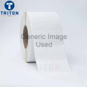 Thermal Poly Label 80×55 White