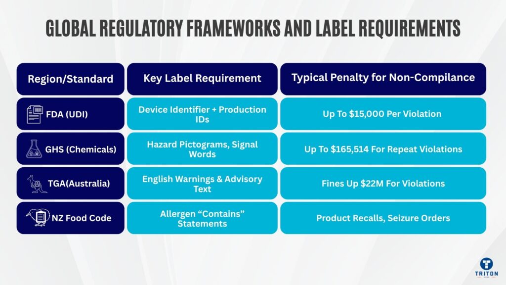 Global Regulatory Frameworks and Label Requirements