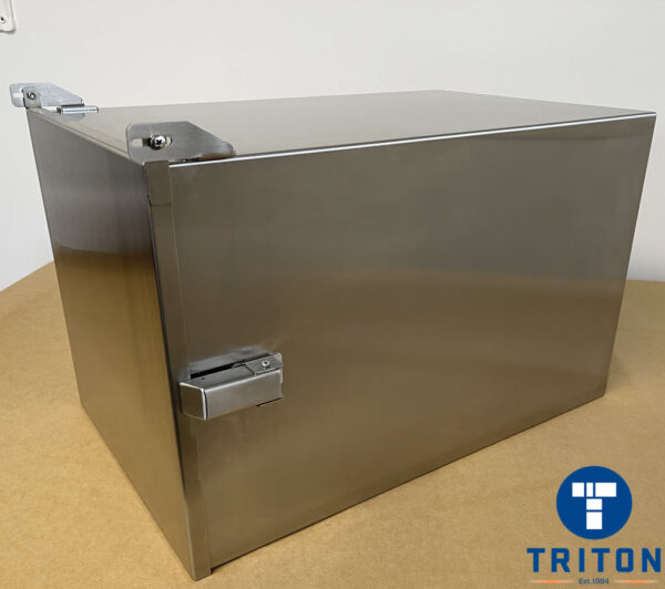 Stainless Steel Single Printer Enclosure - Datamax I-Class-side closed