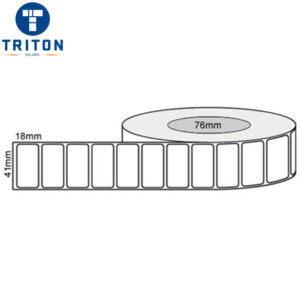 Thermal Transfer Label 41 x 18 White, 76mm core