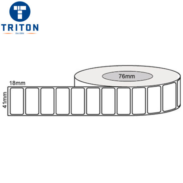 Thermal Transfer Label 41 x 18 White, 76mm core
