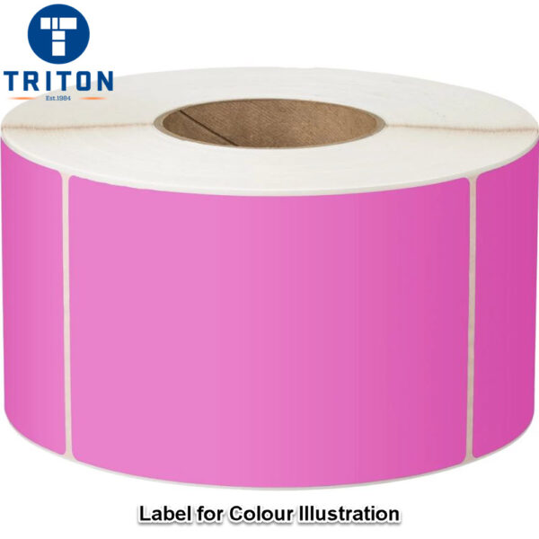 Direct Thermal Label 100 x 150 Pink, Perforated, 25mm core - Image 2
