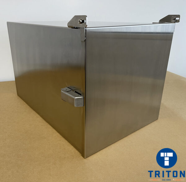 Stainless Steel Single Printer Enclosure – Datamax M-Class-left side