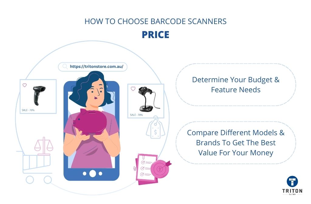 How to select the barcode scanner for your production floor barcode reading  purpose? 7 main features you must consider and 5 optional features may be  useful for you. Add on with 3 optional accessories.