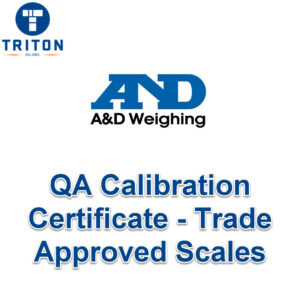 A&D QA Calibration additional to Trade Approved Scale Certificate