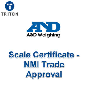 A&D Scale Certificate 220KG- 5000KG - NMI Trade Approval