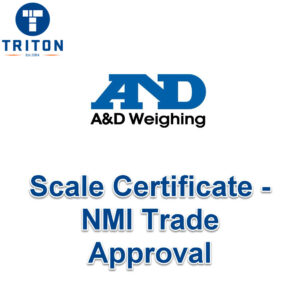 A&D Scale Certificate up to 12KG – NMI Trade Approval