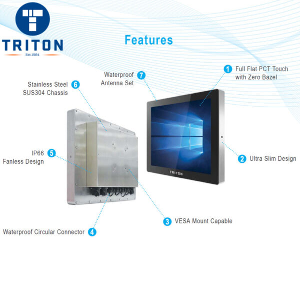 Industrial Panel PC TSi17 – TSI3PCT17SSBT-features
