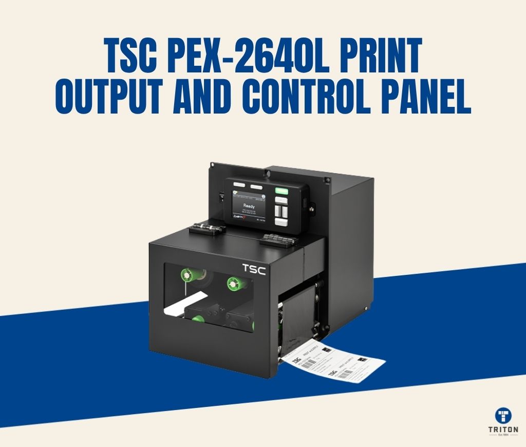 TSC PEX-2640L Print Output and Control Panel