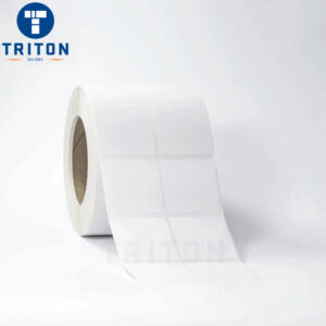 Thermal Label 50×50 2 Up, White, Freezer Adhesive
