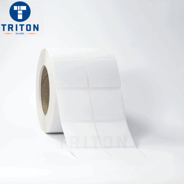 Thermal Label 50×50 2 Up, White, Freezer Adhesive