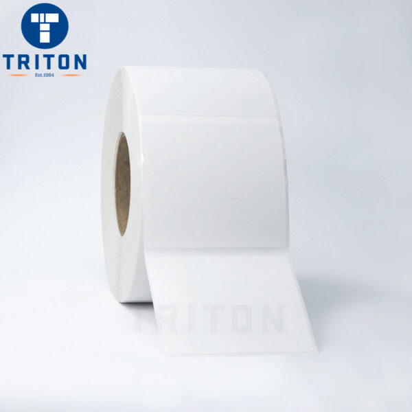 Thermal Carton Poly Label 94×104 White, Security Cut
