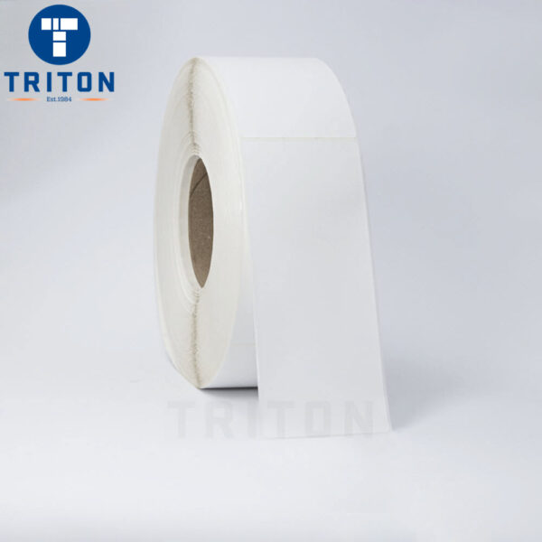 Thermal Carton Poly Label 70×170 White, Security Cut