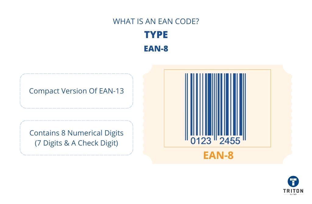 Features of EAN-8 barcode