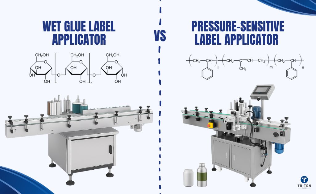 Wet glue label applicator vs Pressure sensitive label applicator