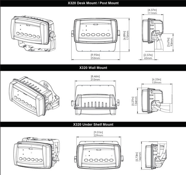 Triton Scale Indicator – X320 (12v DC)-diagrams