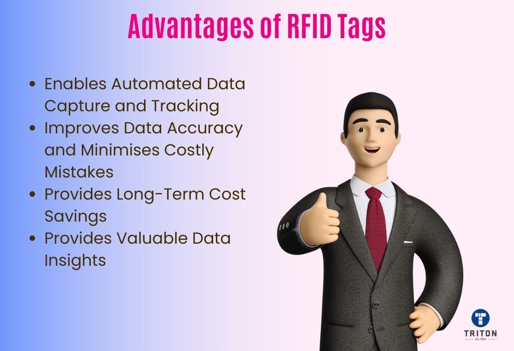 List of four benefits of RFID Tags