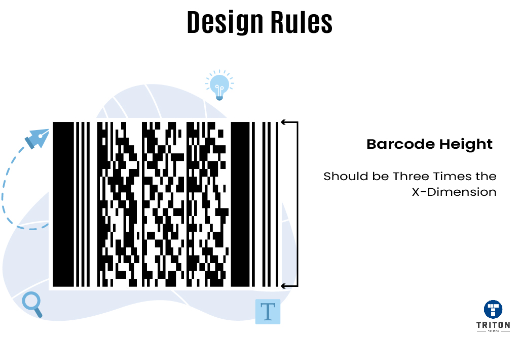 Design rules of barcode height of PDF417 Barcode