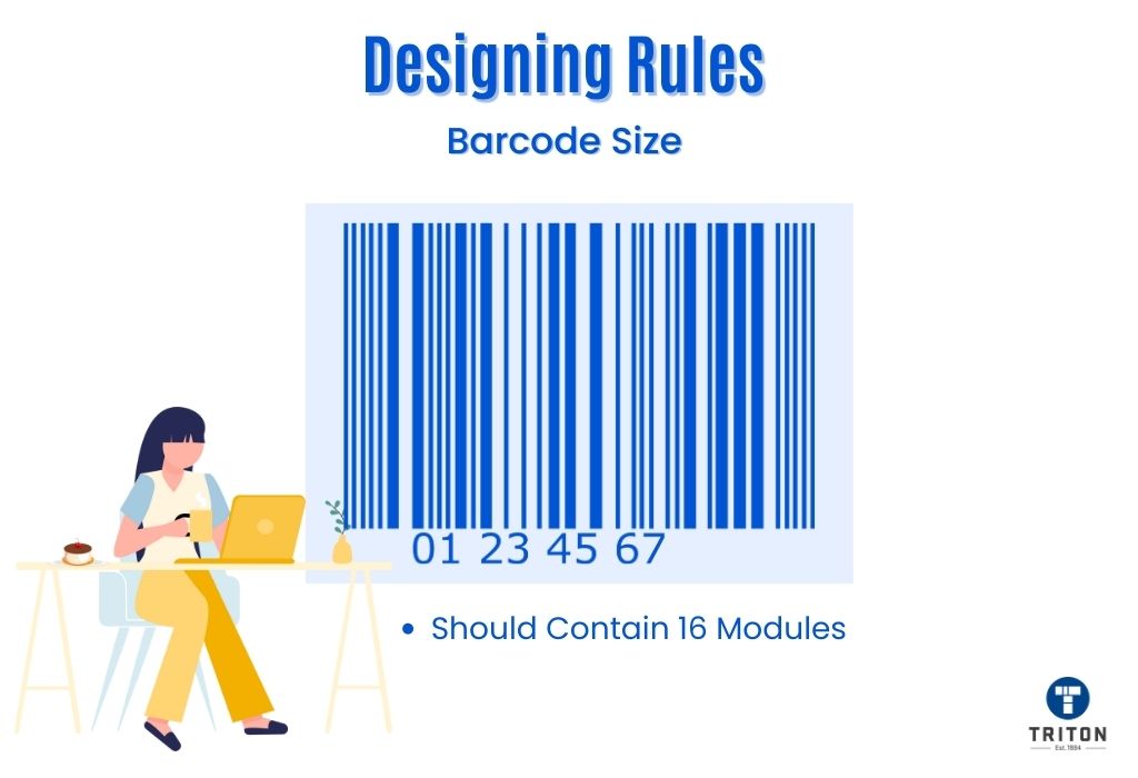 List of three points on design rules for Tolerance of Telepen Barcode