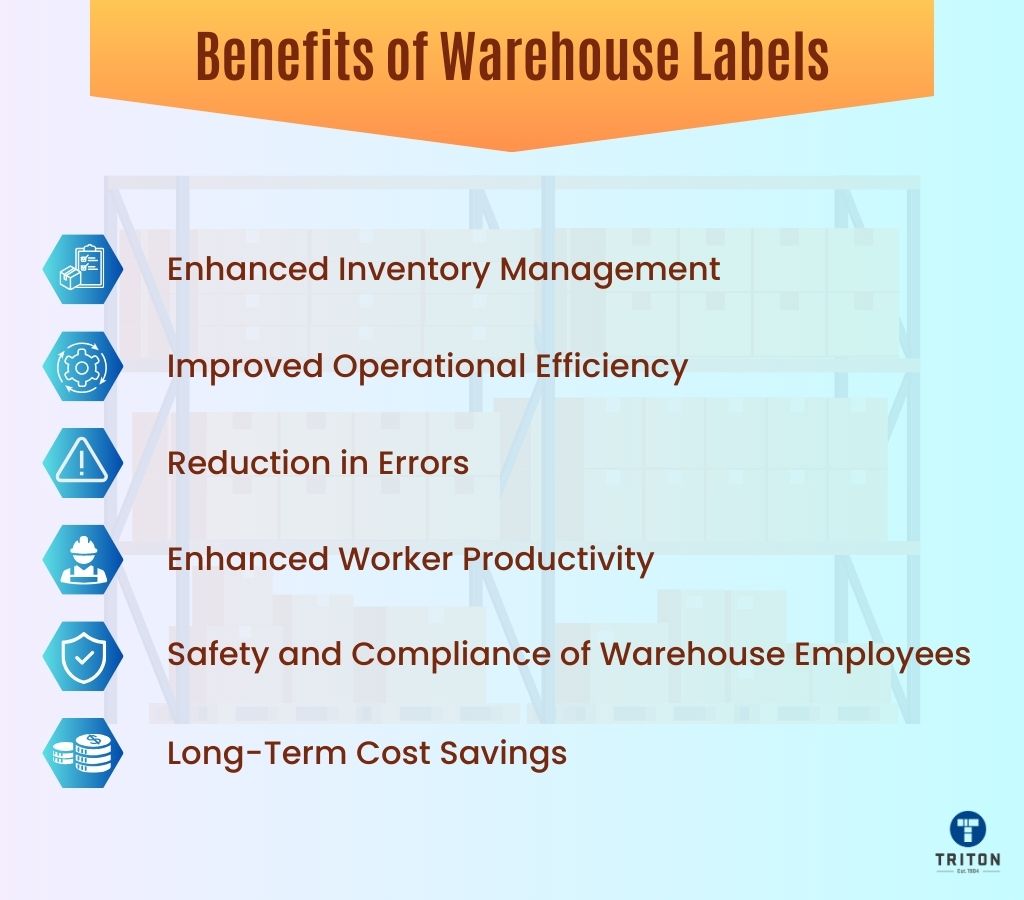 List of six merits of Warehouse Labels