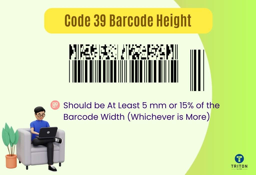 Point about code 39 barcode height