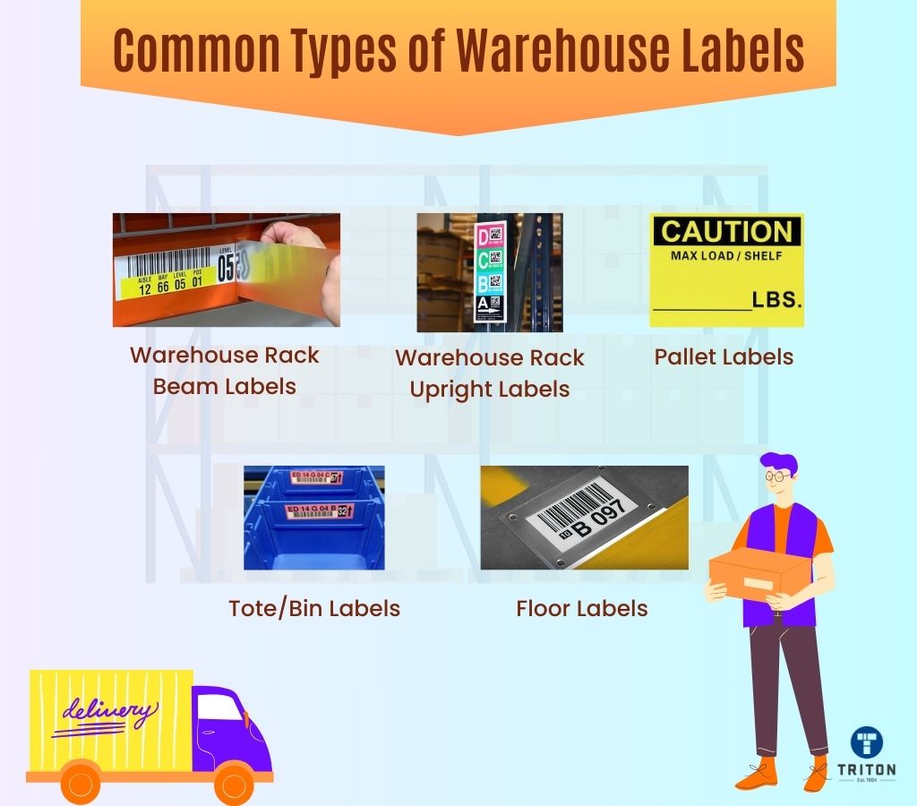 Five common types of warehouse labels