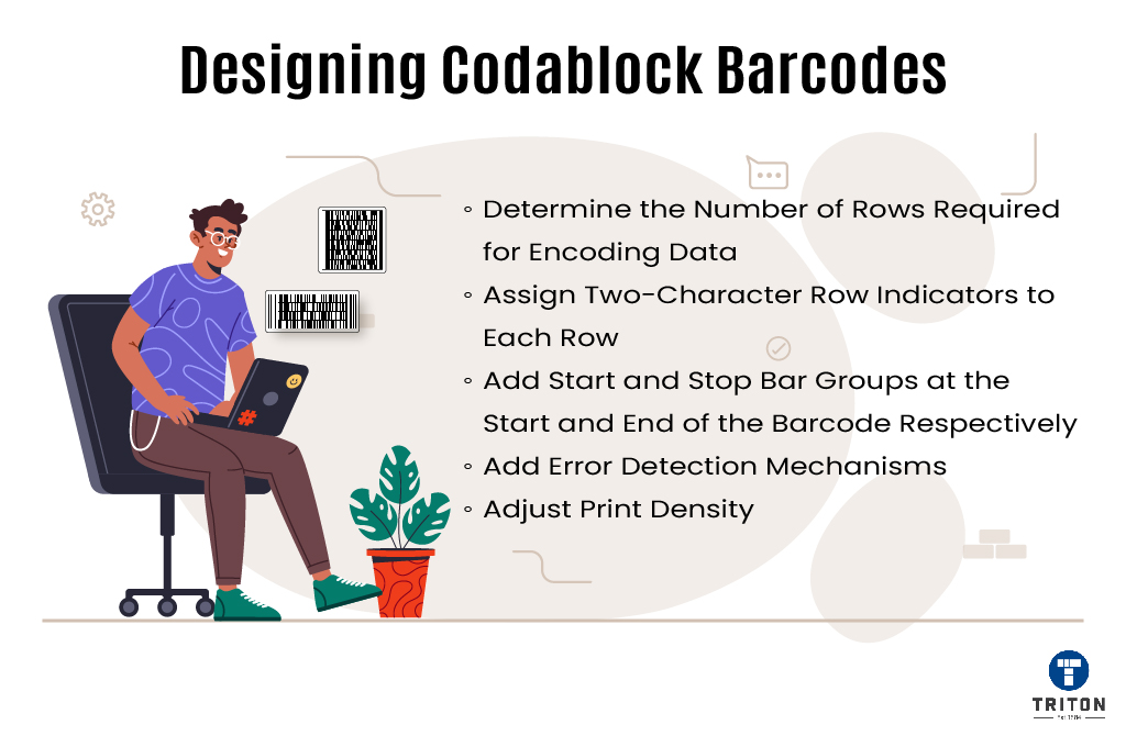 Five points describing how to design codablock barcodes