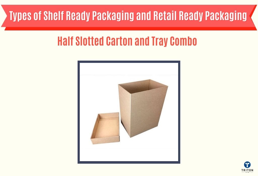 Half-slotted carton and tray combination