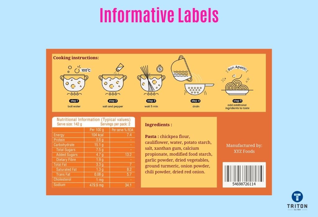 Informative Label - one of the four types of labels