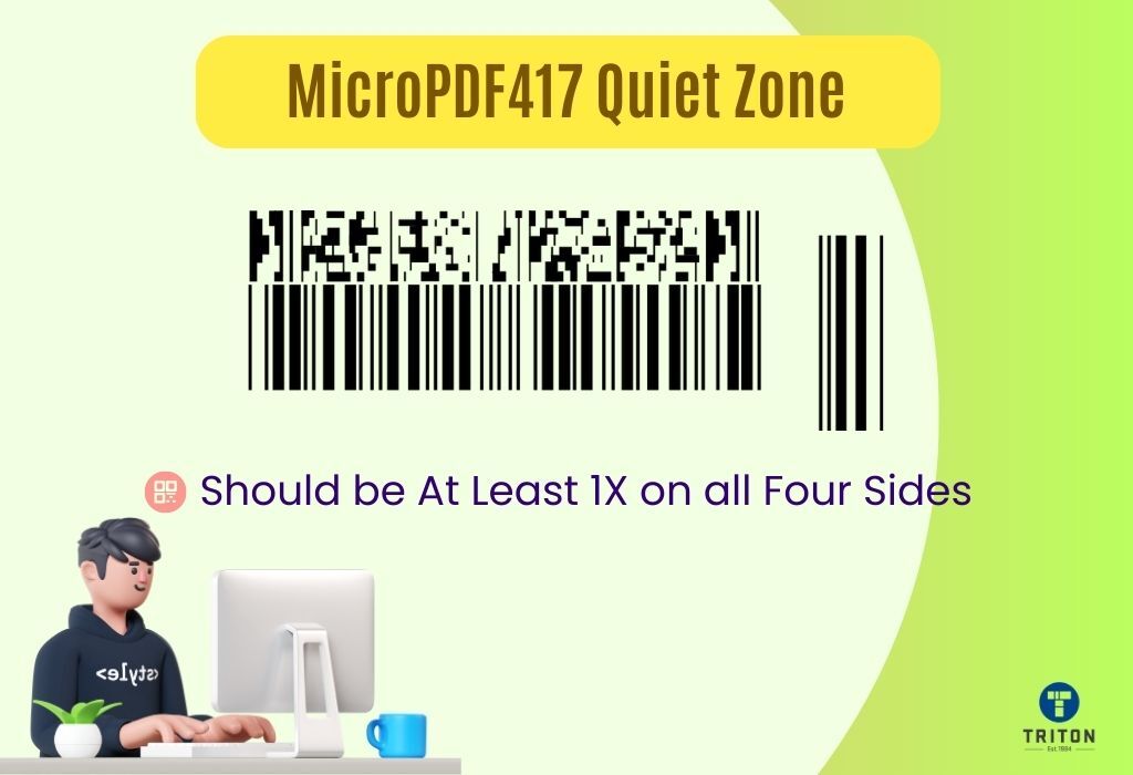 Point about quiet zone of MicroPDF417 Barcode