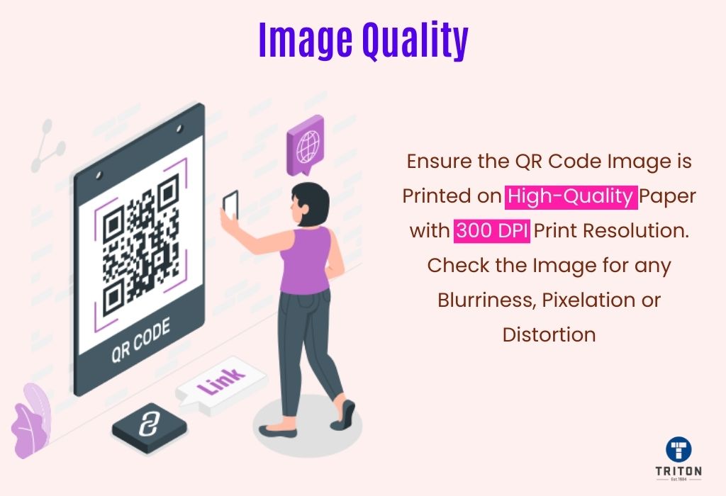 Point about image quality of QR code