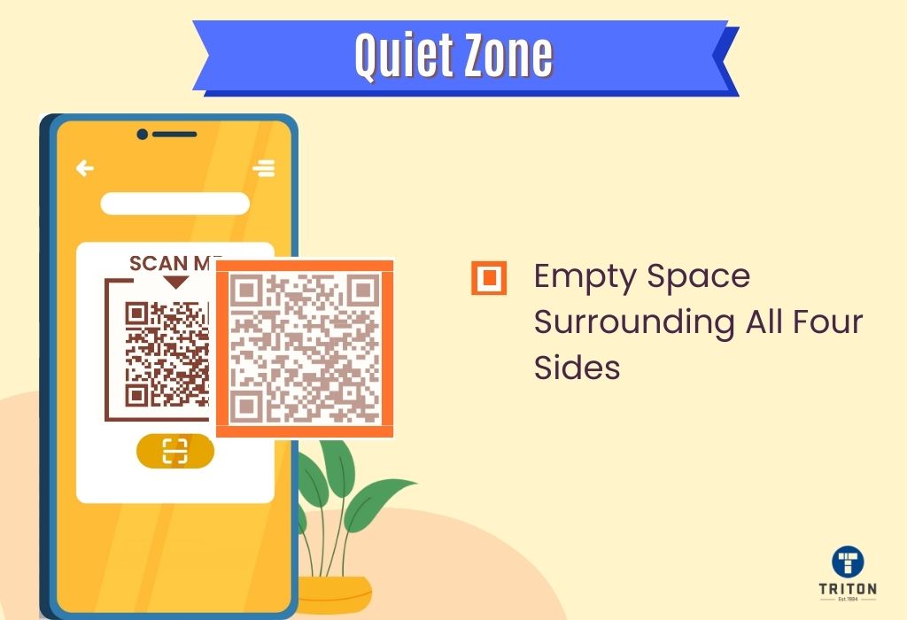 Quiet zone of QR code