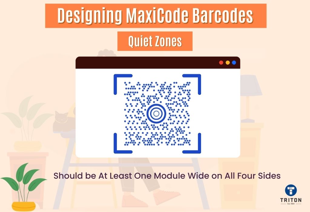 Designing rule on quiet zones of MaxiCode Barcodes