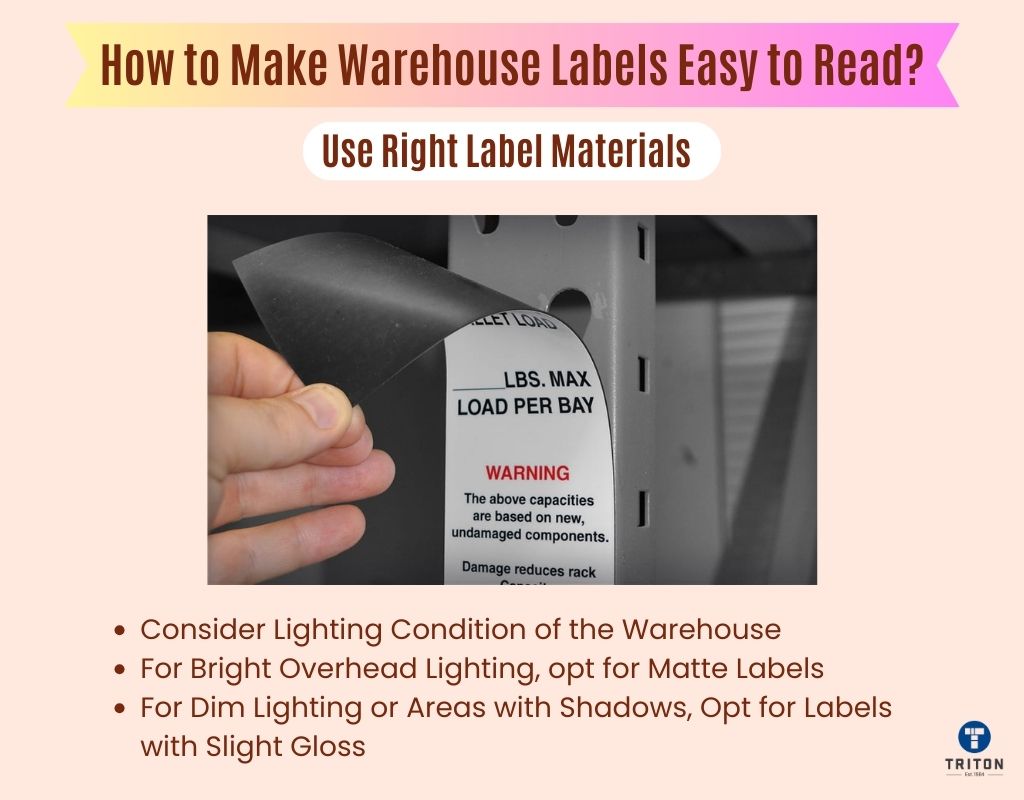 use right label materials