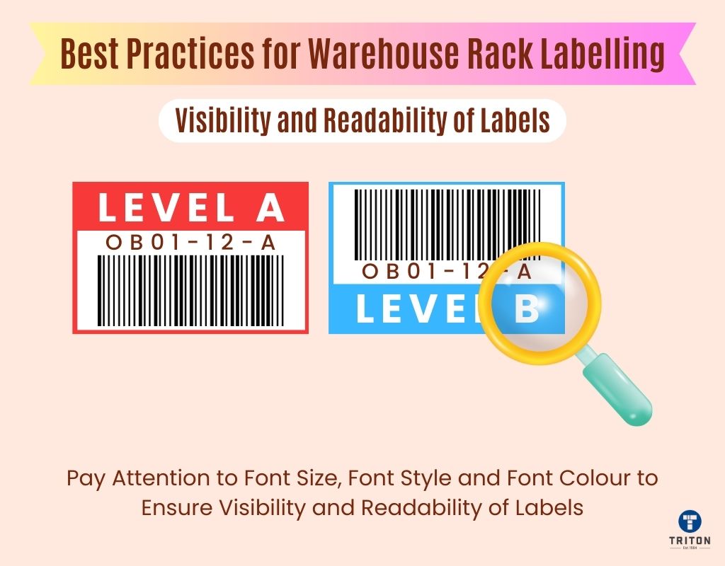 visibility and readability of labels